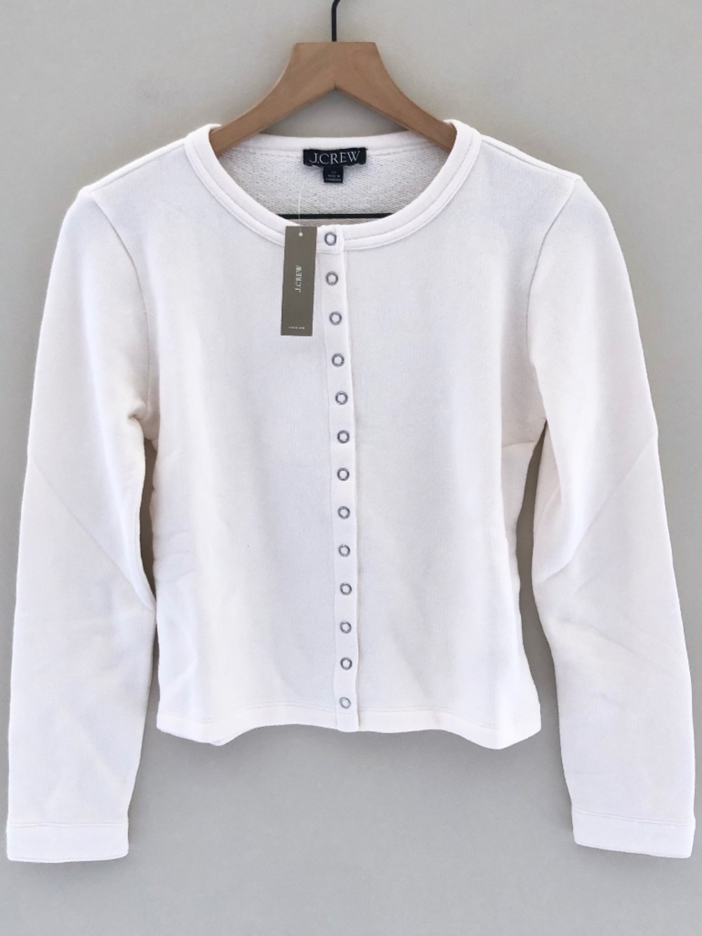 NWT J.Crew Heritage Terry Cardigan